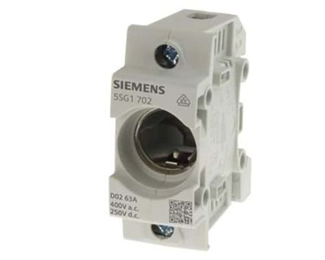 5SG1702 Siemens | Siemens 63A Bottle Fuse Holder, 1P, 400V ac | 202 ...