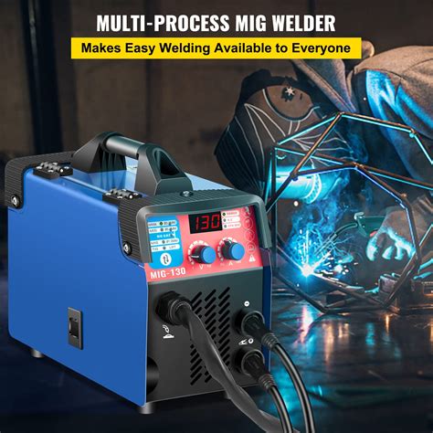 VEVOR MIG Welder Machine, 130A 3 in 1, MMA/MIG/LIFT TIG Combo Welding ...