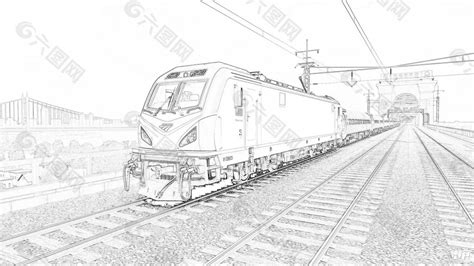 素描铁路运输设计元素素材免费下载(图片编号:5355904)-六图网