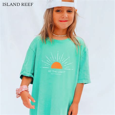 Be the Light Kids Christian Tee Comfort Colors Matthew 5:14 Youth Shirt ...