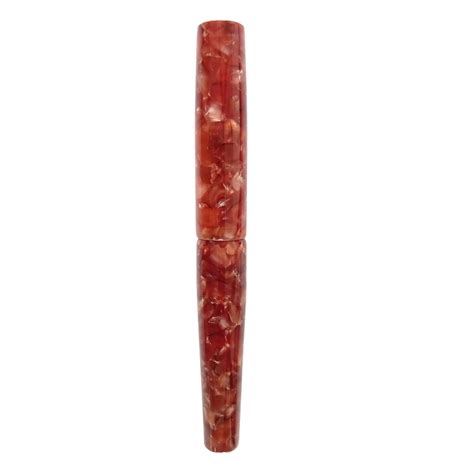 Ranga Abhimanyu Premium Acrylic Fountain Pen, Rust Red Cracked Ice - S ...