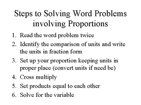 Image result for How to Solve Proportion Word Problems