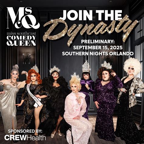 2025 Miss Southeast Comedy Queen Pageant, Southern Nights Orlando, 15 ...