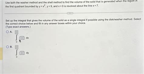 Image result for Volume Ewasher and Shell Method Formulas