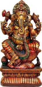 EXOTIC INDIA Lalitasana Ganesha Decorative Showpiece - 60.96 cm Price ...