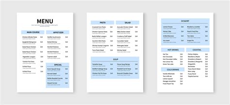 Restaurant Menu Design 的图像结果