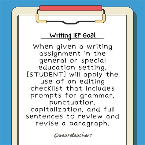 Free IEP Goal Bank With 175+ Goals & Printable Tracking Sheets - Classroom