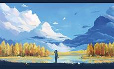 Anime Wallpaper Landscape by Anime Landscape Nature Minimalism Anime Wallpaper Landscape