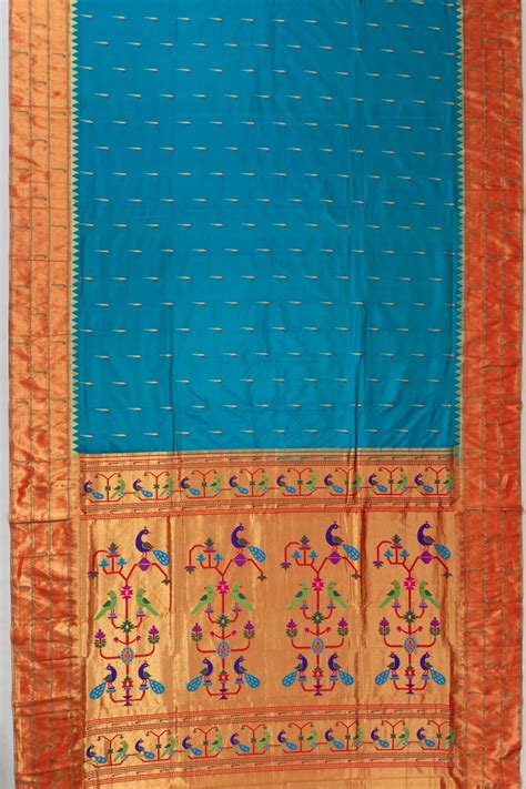 Muniya Silk Butta Sky Blue Saree | Kankatala