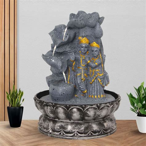 Art N Hub Lord Radha Krishna Table Top Indoor Water Fountains for Home ...