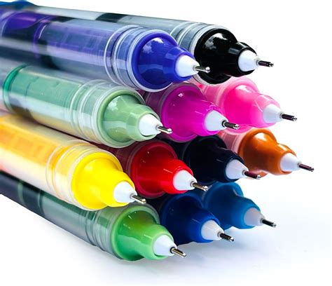 Amazon.com: Generic 12 Colors Gel Ink Pens Rolling Ball pens 0.5 mm ...
