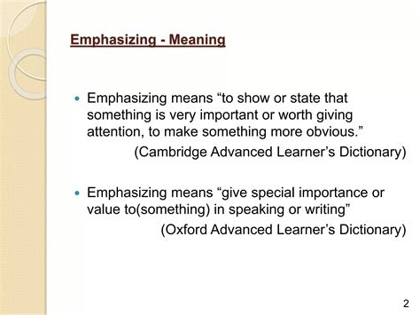 Techniques of Emphasizing in written communication | PPTX