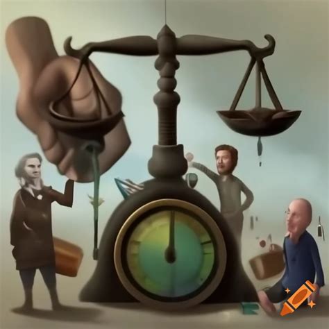 Logo design for podcast 'Two Worlds' featuring old weighing scale balancing rich people and ... - Scale X Logo