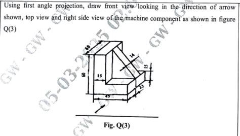 Image result for First Angle Projection Drawing Front View