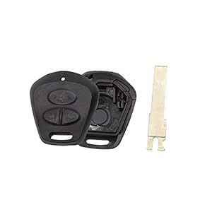 uxcell New 3 Buttons Uncut Key Fob Remote Control Case Shell ...