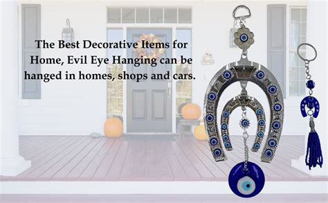 Buy Snabs Evil Eye Hanging for Home Big Size, Lucky Horse Shoe ...