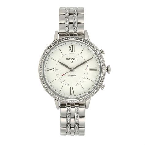 Fossil Jacqueline Analogue Unisex Watch (White Dial Silver Colored ...