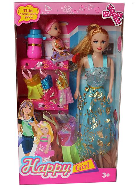 BKDT Marketing Beautiful Doll Toy for Girls with Moveable Arms Set of ...