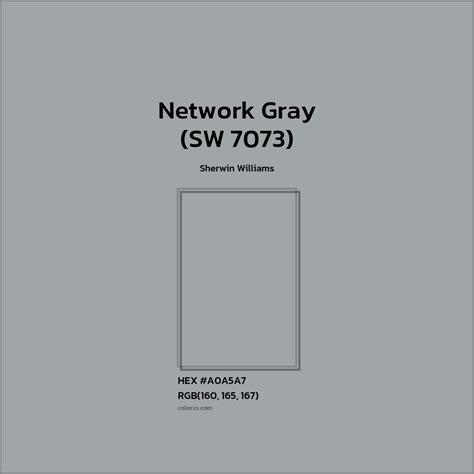 Sherwin Williams Network Gray (SW 7073) Paint - color codes, matching ...