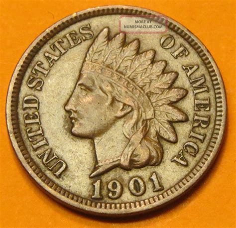 1901 Indian Head Penny 1)) )