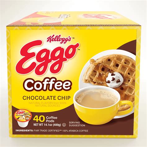 Eggo Beverages Chocolate Chip Waffle Flavored Coffee Pods for Keurig K ...