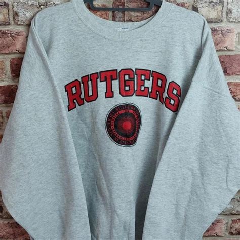 Authentic vintage Champion printed Rutgers... - Depop