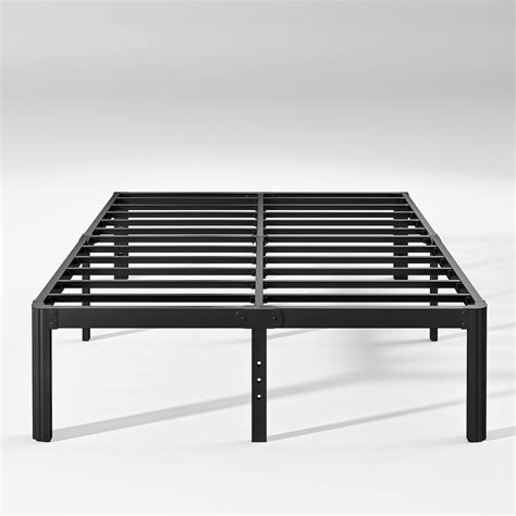 Amazon.com: Hunlostten 14in High Queen Bed Frame No Box Spring Needed ...