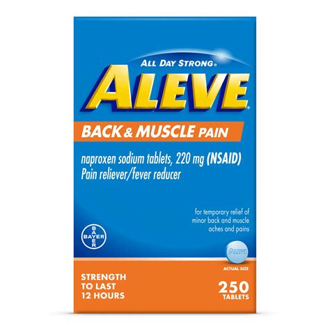 Amazon.com: Aleve Back & Muscle Pain Relief Naproxen Sodium Tablets ...