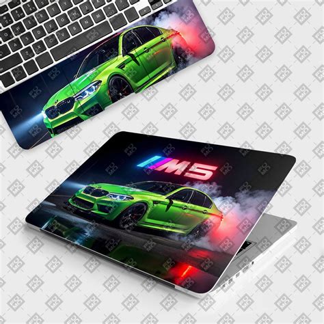 BMW M5 Neon Cars & Bikes Laptop Skin
