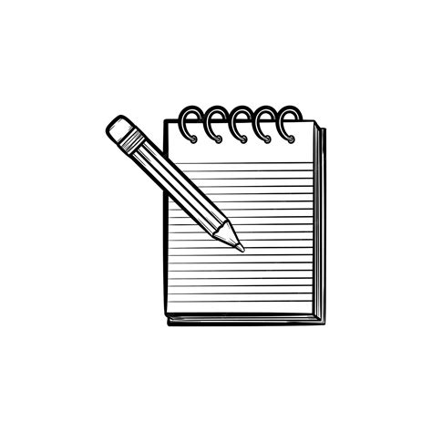 Taking Notes Clipart Black And White