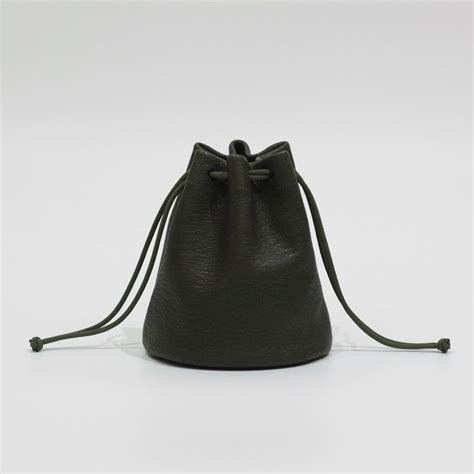 巾着バッグ Kinchaku bag (green) | tomorka | 和歌山