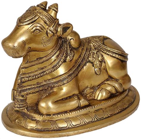 Buy Dattatreya Nandi - The Vehicle of Shiva - Brass Statue, Height : 6 ...