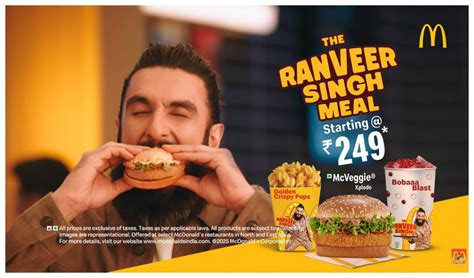 McDonald’s India (North & East) is Now Serving The Ranveer Singh Meal ...