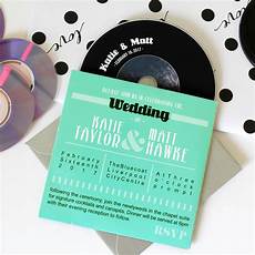 Cd Wedding Invitations by Retro Cd Sleeve Wedding Invitations By Vanilla Retro Cd Wedding Invitations