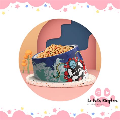 [SUPER BOWL] 15° Slanted Durable Single Bowl (Blue Mascot) – Le Pets ...