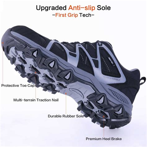 TFO Hiking Shoes Men Waterproof Air Circulation Insole Ankle Support ...
