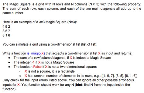 Image result for Magic Square Problem in Python