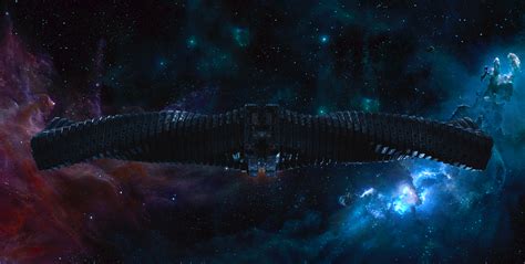 Ronan’s Ship the Dark Aster from Guardians of the Galaxy Desktop Wallpaper