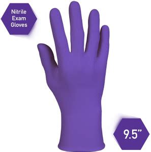 Kimberly Clark Kimtech Purple Nitrile Exame Gloves (55083) Size: Large ...