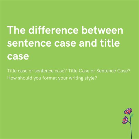 The difference between sentence case and title case - PUSH.fm
