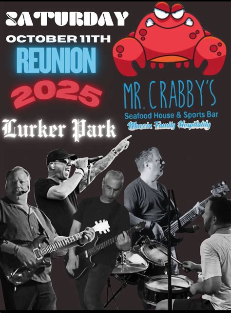 Lurker Park Reunion 2025, Mr. Crabby's Seafood House and Sports Bar ...