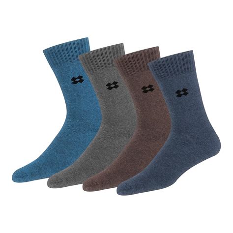 Buy ARKYLE Socks for Men Woolen Thermal Socks Calf Length Thick Terry ...
