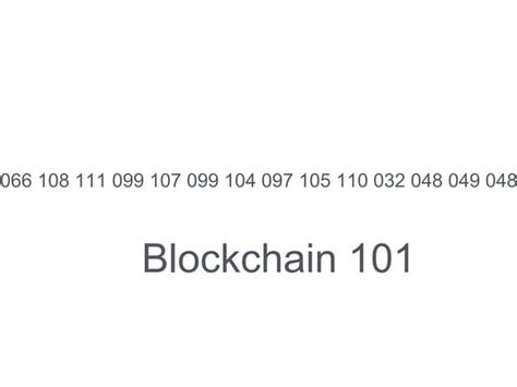 Image result for Blockchain 101 a Visual Demo