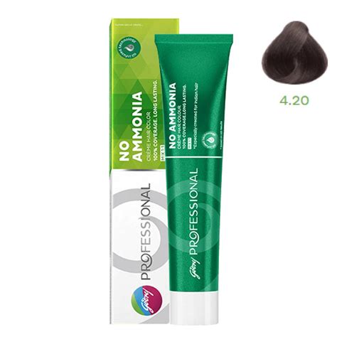 Buy Godrej Professional No Ammonia Cream Hair Color – 4.20 ( Brown with ...