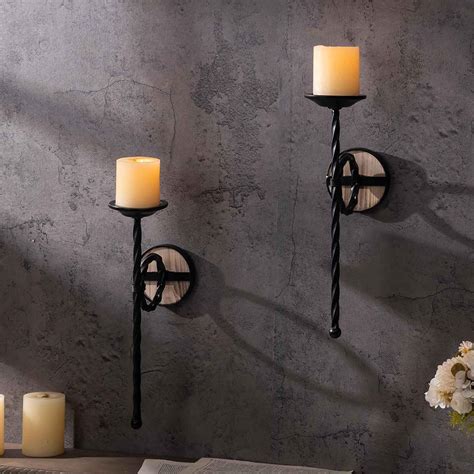 Amazon.com: GAKA Wall Sconce Candle Holder Set of 2 Scepter Design Wall ...