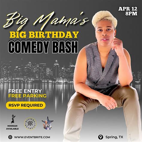 Big Mamas Big Birthday Comedy Bash, Spring, 12 April 2024 | AllEvents