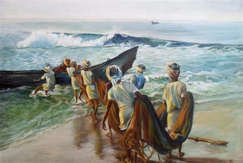 Early morning start - Kerala fishermen - Art Prints by Petr Germani ...