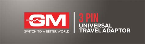 GM 3019 3 Pin Universal Multi Plug Travel Adaptor with 6 AMP for Home ...