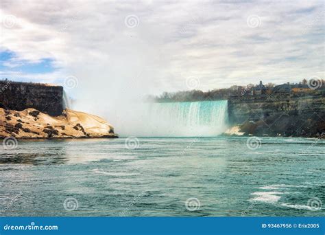 Beautiful Niagara Falls from the American Side Stock Photo - Image of ...
