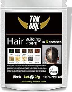 Buy Tom Bull ® Hair Building Fiber, Hair concealer Refill Pack Use For ...
